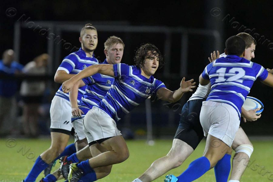 Wheaton Men\'s Rugby vs Mass Maritime.  Photo by Keith Nordstrom